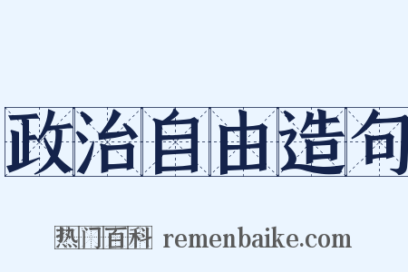 政治自由造句是什么意思的图片
